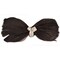 Feather Bow Brooch Pin Hair Clip Accessory with Crystal Gems